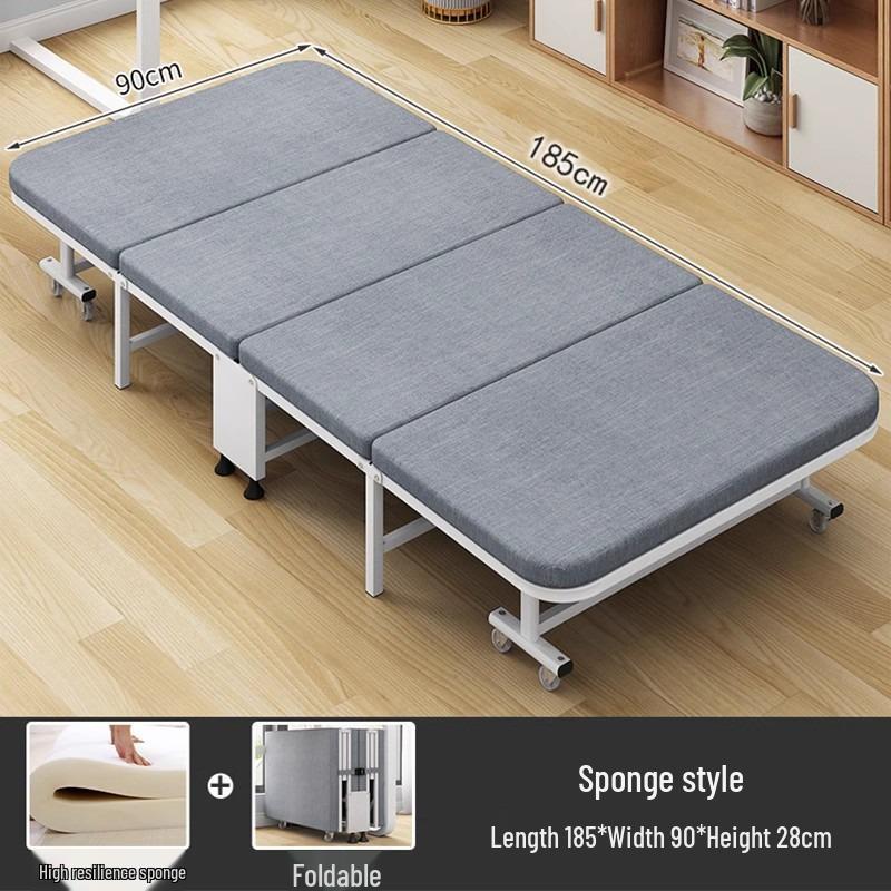 Portable Folding Bed & Mat for Office Lunch Breaks - Convertible, Single-Use, Sit or Lie Down Option