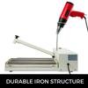 SucceBuy 12/18/24in Shrink Wrap Sealer Laminating Machine W/ Heat Gun 1800W Film Available Roll For PVC POF Film Books Toys Food