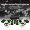 Electronic Drum Set 7 Pads Rolls-up Practice Drum Sets Built-in Speaker Headphone USB Jacks Kits for Kid Adults Beginner