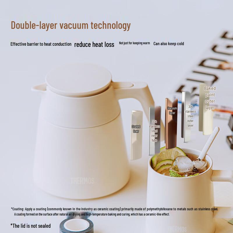 Thermos Large Capacity Stainless Steel Vacuum Flask