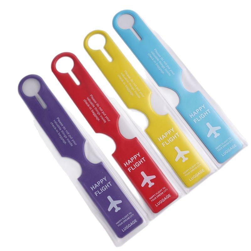 PVC Luggage Tag: Anti-lost Creative Suitcase Label for Travel Trolley & Boarding Pass