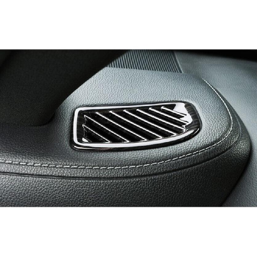 Dashboard L&R Air Outlet Vent Trim 2* For Toyota Highlander 2020-2022 Black Wood