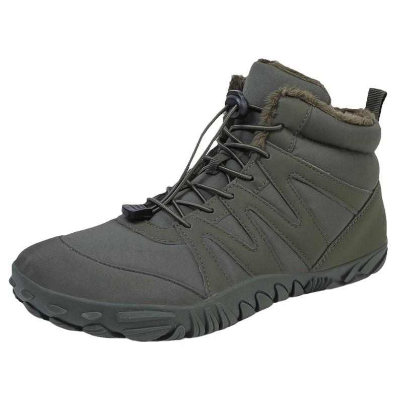 Women's Waterproof Non-Slip Fleece-Lined Boots - Plus Size, Wear-Resistant, Dirt-Resistant, Five-Finger Design