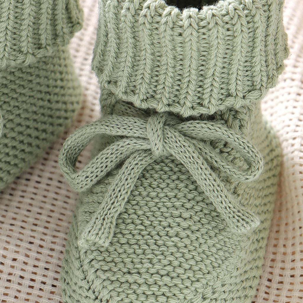 Baby Erste Lauflernschuhe Atmungsaktiv Rutschfest Gestrickt Neugeborenes Säugling Jungen Mädchen Einfarbig Stiefeletten Prewalkers 0-18m Kleinkind Unisex Schuhe