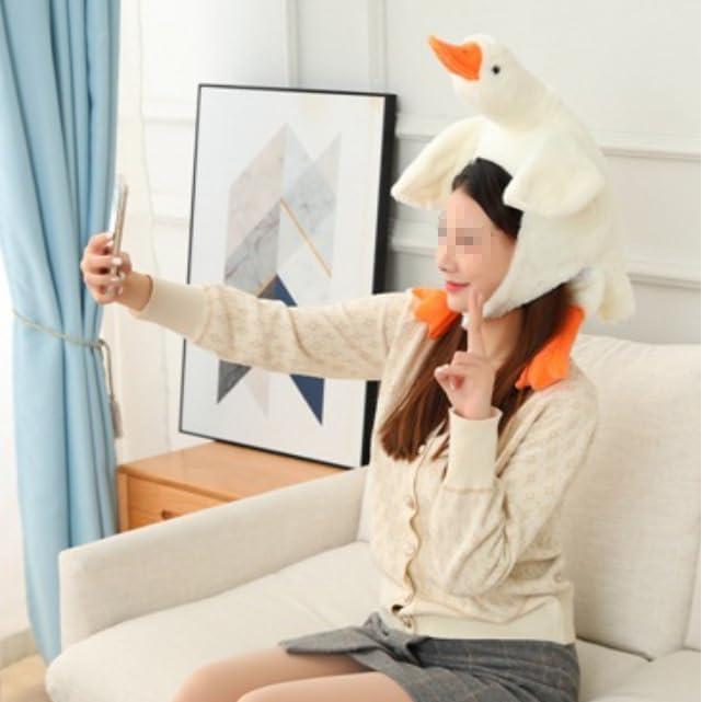 [DOKiDOKi] Duck Duck Bird Cute Moe Cosplay Transformation Hat Mask Head Headgear Stuffed Animal Costume Skit Halloween Swan 3820 4211