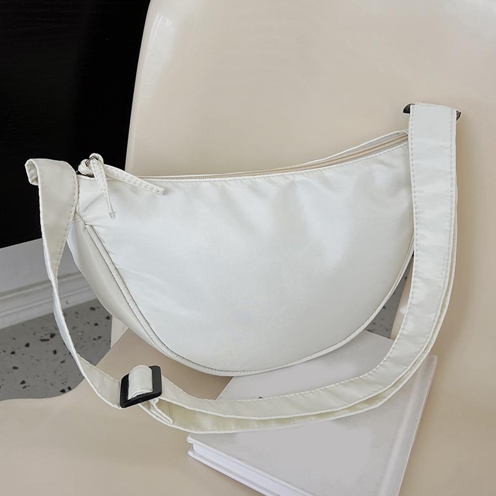 Women Shoulder Bags Crescent Nylon Crossbody Bags Simple Elegant Female Handbags