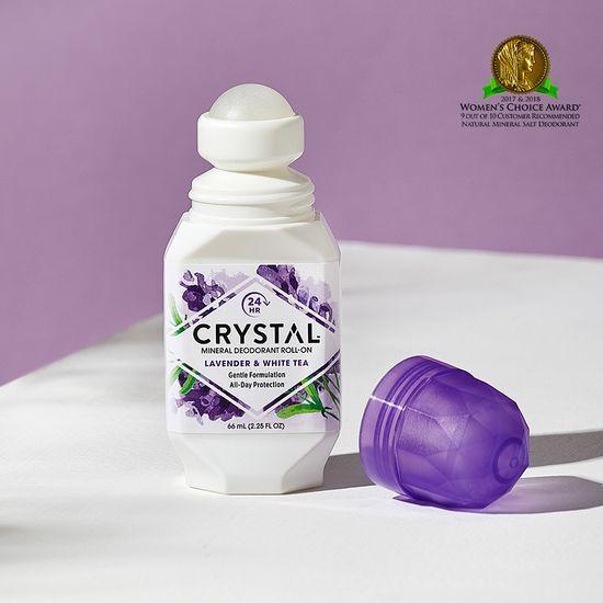 Crystal Deodorant Roll-On Lavender & White Tea 66ml