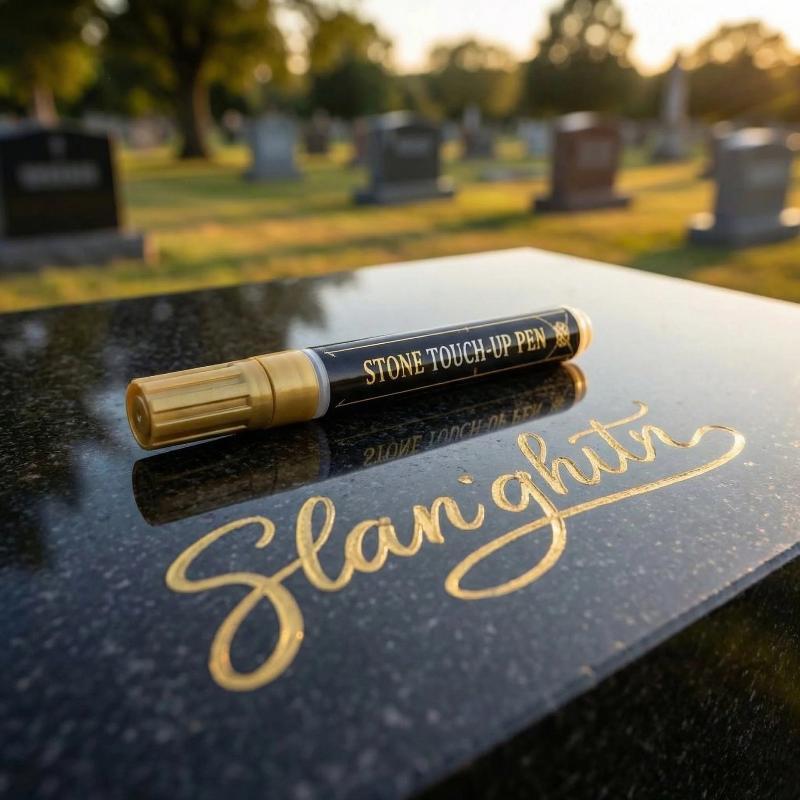 Waterproof Tombstone Marker Oil Based Paint Pen Fade Resistant Long Lasting for Cemetery Gravestone Lettering Use