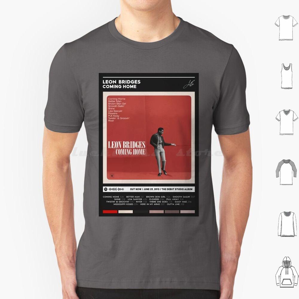 Coming Home Album Cover Poster T Shirt Big Size 100 Cotton Music Song Tracklist Playlist Leon Bridges Vintage Retro Hottime