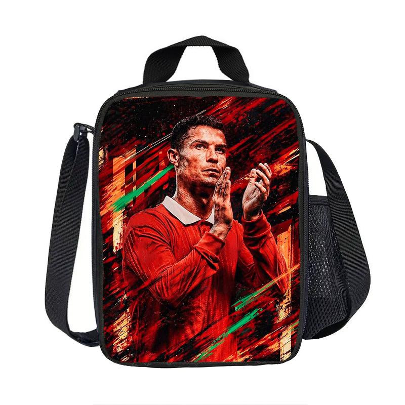 Sport Lunchbox Lekdichte Draagtas Lunchbox Ronaldo Voedselbewaarzakken Thermische Tas CR Voetbalster Geïsoleerde Lunchtassen