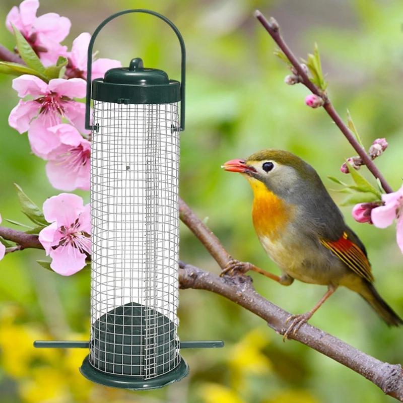 1/2/4PCS Bird Feeder Attractive Bird-friendly Easy To Refill Bird Feeder Plastic Garden Top-rated Mesh Durable Practical Outdoor