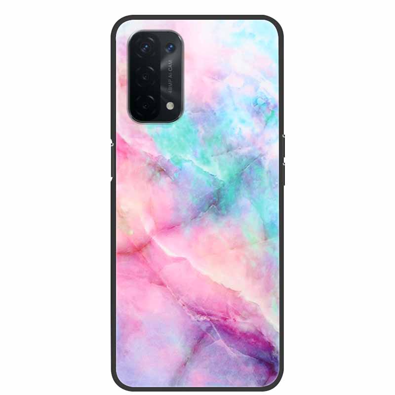 For Oppo A54 5G Case Marble Soft Silicone Back Case for Oppo A55 5G Phone Cover OppoA54 A54 A55 4G 5G 2021 Coque Funda Bag