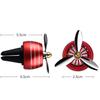 LED Light Car Air Freshener Air Force Propeller Shape Perfume Vent Clip Decor Aromatherapy Fan Auto Perfume