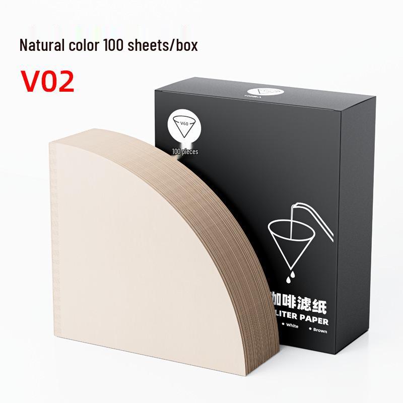 Premium Cone-Shaped Disposable Coffee Filters, Food Grade, Compatible with V60 for 1-4 Servings.