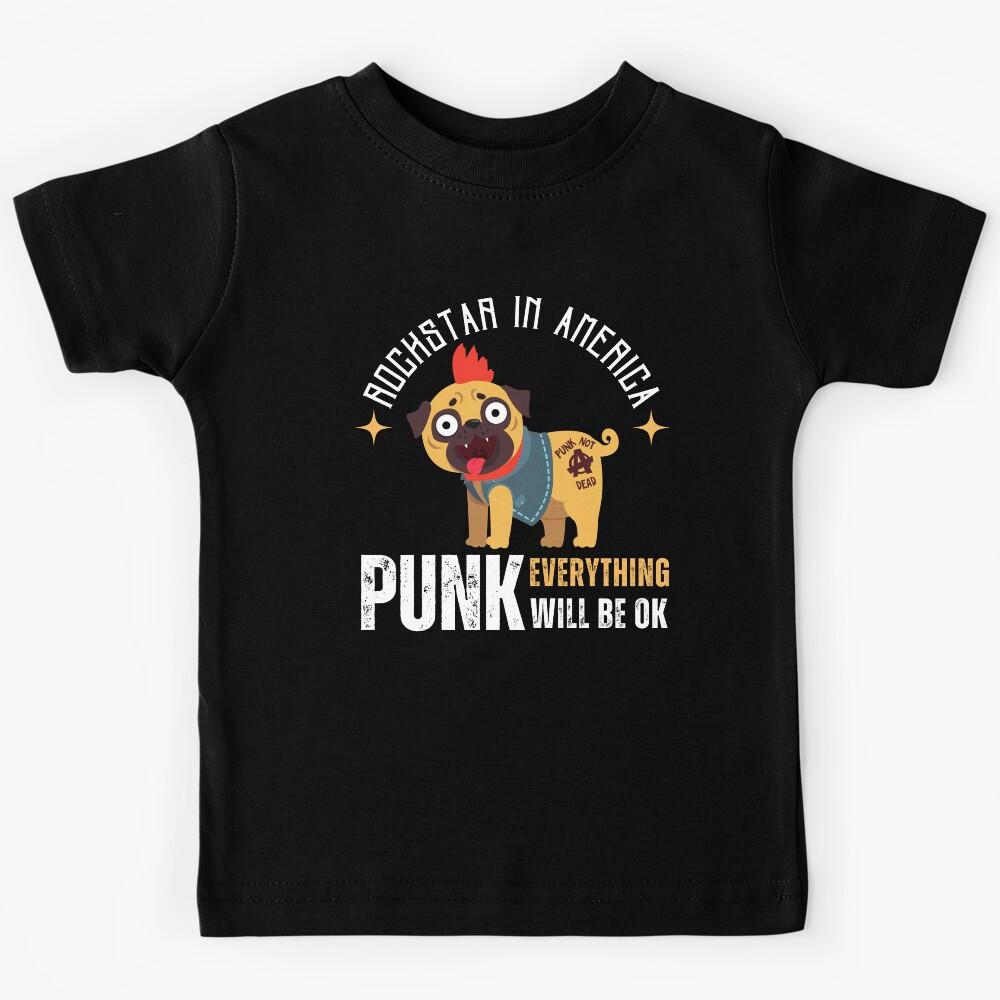 Rock Star Dog Punk Kids T-Shirt 160