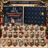 24-Tage-Weihnachts-Adventskalender Tägliches Auspacken Tiere Mini-Figuren Haus Festliche Dekoration