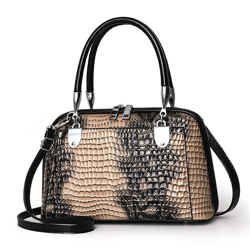 Neue Mode Schlangenleder Muster Große Handtasche Für Frauen,Luxuriöse Schulter Crossbody Tasche