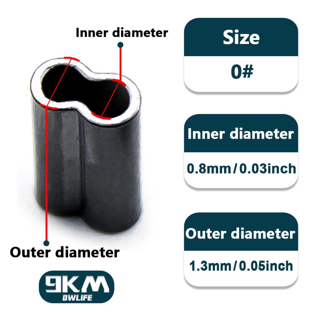 Rigging Accessories Double Barrel Tube Fishing Fix Tube Fishing Copper Sleeves Wire Crimps Sleeves