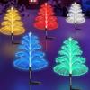 Christmas Tree Solar Fiber Jellyfish Lamp Waterproof Floodlight Jellyfish Lights 7 Colors Led Christmas Tree Light Outdoor