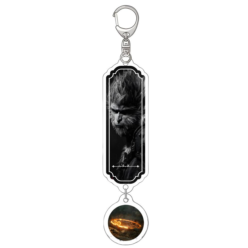 Black Wukong Myth Keychain Pendant Decorate Game Peripheral Gift Collection