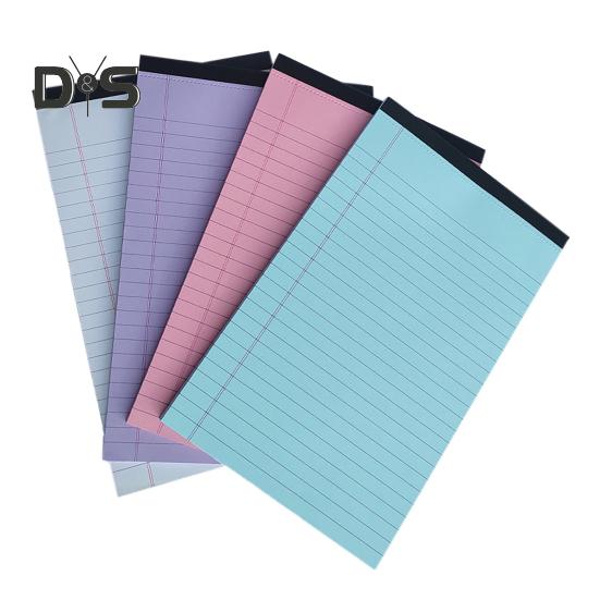 4Pcs Color Notepad 50 Sheets Printing Lined Paper Pads Duplex Printing Notebook Note-taking Paper Set Office Stationery Supplies