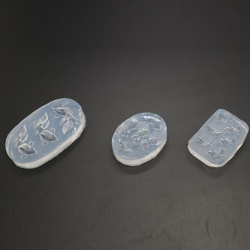 Goldfisch-Nagelkunst-Handarbeitsformen, DIY-Nagelwerkzeuge, Goldfisch-Nagelschnitzformen, Silikonmaterial für Nageldekorationen