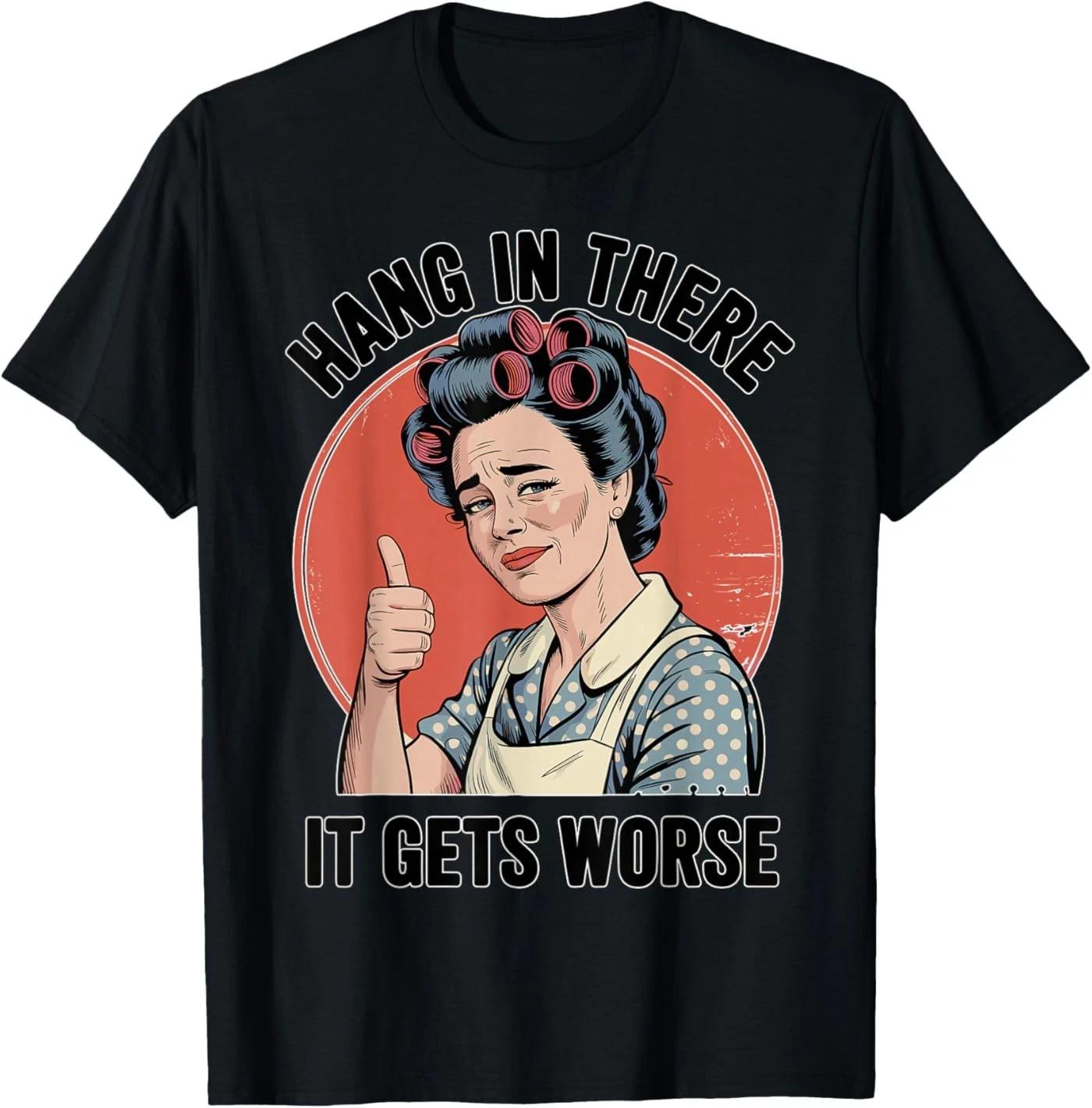 Retro Sarcastic Humor Dread Cartoon Dark Funny T-Shirt 4XL