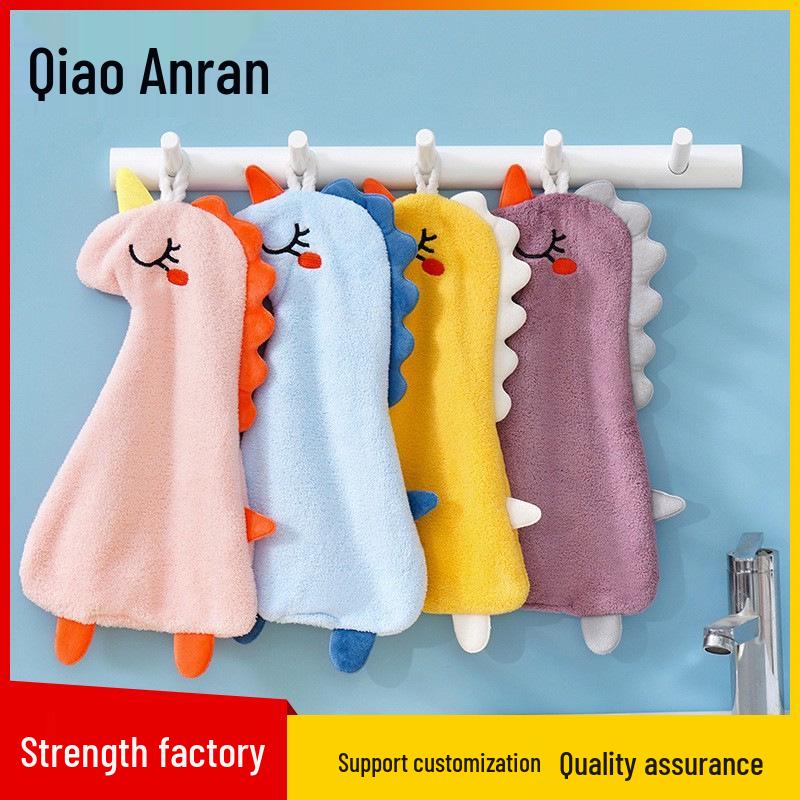 Toalha de Mão de Ganso em Lã Coral - Absorvente e Fofa para o Banheiro Infantil ou Cozinha