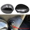 Rearview Mirror Cover Electric Side Rear View Folding Mirror Caps Gloss Black Carbon Fiber For Mini R55 R56 R57 R58 R59 R60 R61