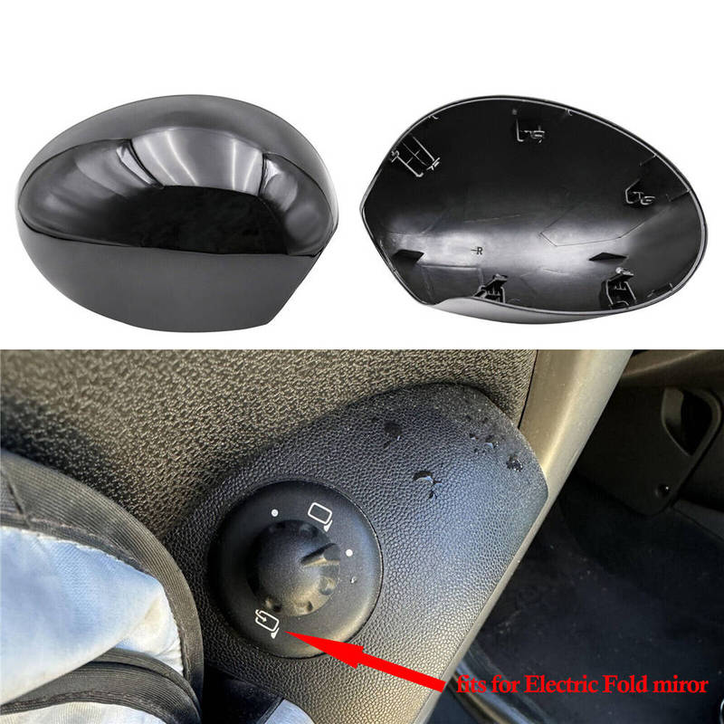 Rearview Mirror Cover Electric Side Rear View Folding Mirror Caps Gloss Black Carbon Fiber For Mini R55 R56 R57 R58 R59 R60 R61