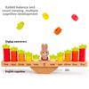Wooden Rabbit Balance Game For Early Education And Cognitive Development