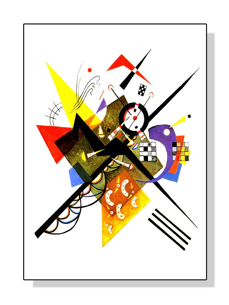 Wassily Kandinsky Geometriska konstverk Affischer Dukmålning Abstrakta reproduktioner Väggkonstbild för vardagsrum Heminredning