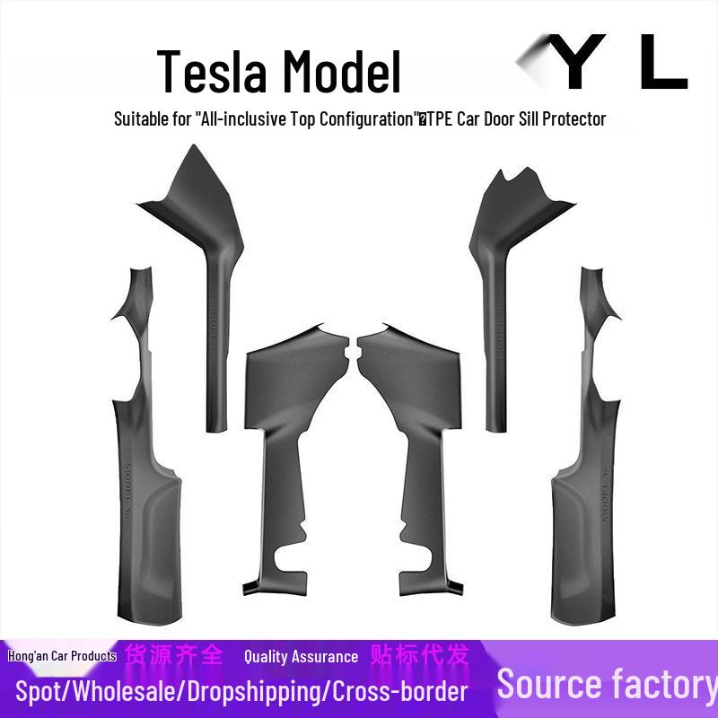 Tesla Model/Y Dedicated Threshold Strips and Anti-Kick Door Sill Protectors
