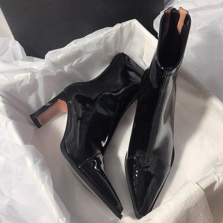 Fashion Sexy Women High Heels Ankle Boots Fashion Chunky Shoes Dress Party Elegant 2025 Winter Fashion Boots New Brand Pumps Botas Mujer