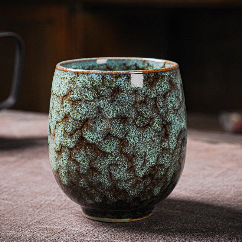 Kiln Change Wuxing Cup Teacup Large Ceramic Master Cup Jianzhan Tianmu Glaze Kung Fu Tea Set Gift Box Set