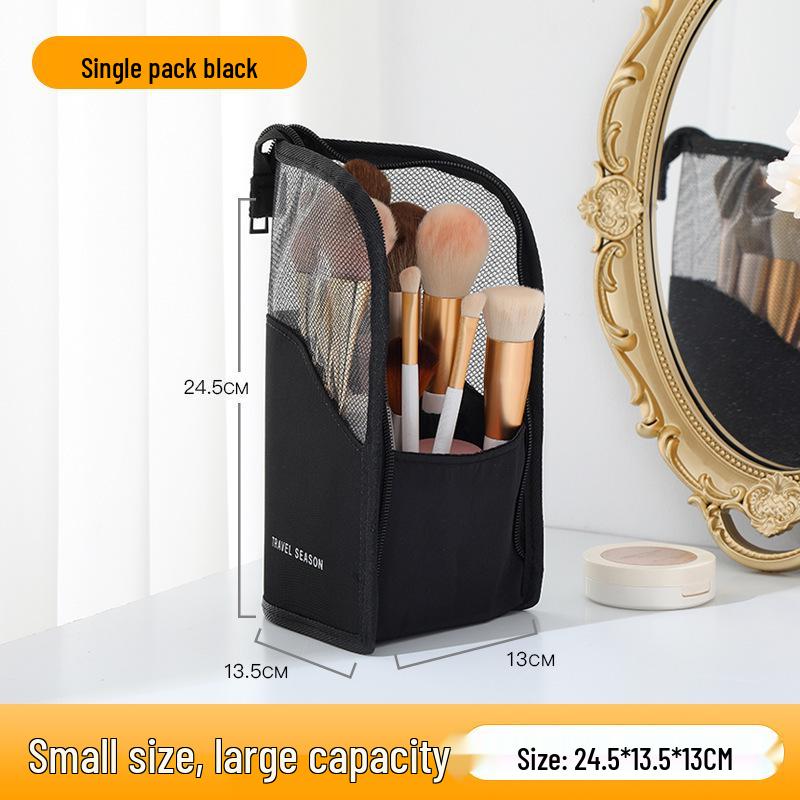 Nordic Cosmetic Tool Bag: Women's Portable Makeup Brush & Lipstick Pouch
