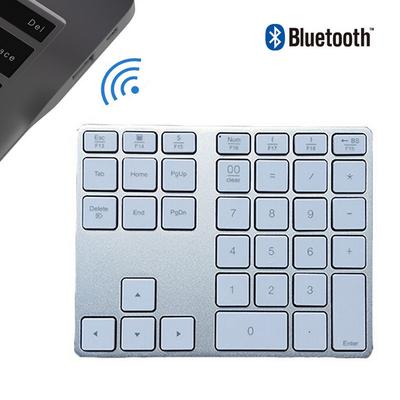 Teclado numérico compatível com bluetooth, 35 teclas, sem fio, recarregável, teclado digital para tablet, laptop, contabilidade
