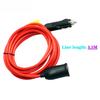 Cable de Extensión de Enchufe de Coche de 3,6 Metros 10A 12V 24V Enchufe Cargador de Coche Cable Adaptador de Enchufe Hembra Accesorios