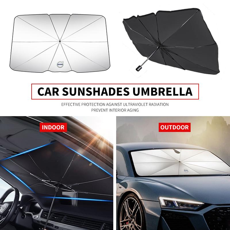 Auto UV-Schutz Faltbarer Sonnenschirm für Volvo V60 XC60 XC90 S60 XC40 V40 S80 T6 V90 EX90 S90 V70 Auto Zubehör