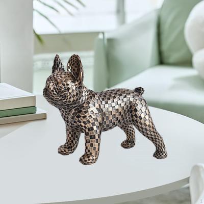 Animal Dog Statue Creative Elegant Birthday Gift Sculpture Luxury Resin Figurine for Home Party