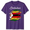 Zimbabwe Flag Unisex T Shirt Country Nationality Support Sports Pride Tee