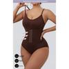 Double-button, Waist-cinching, Strapless Shapewear Bodysuit; Bust-lifting, Waist-cinching, Butt-lifting Shapewear; Form-fitting Strapless Lingerie