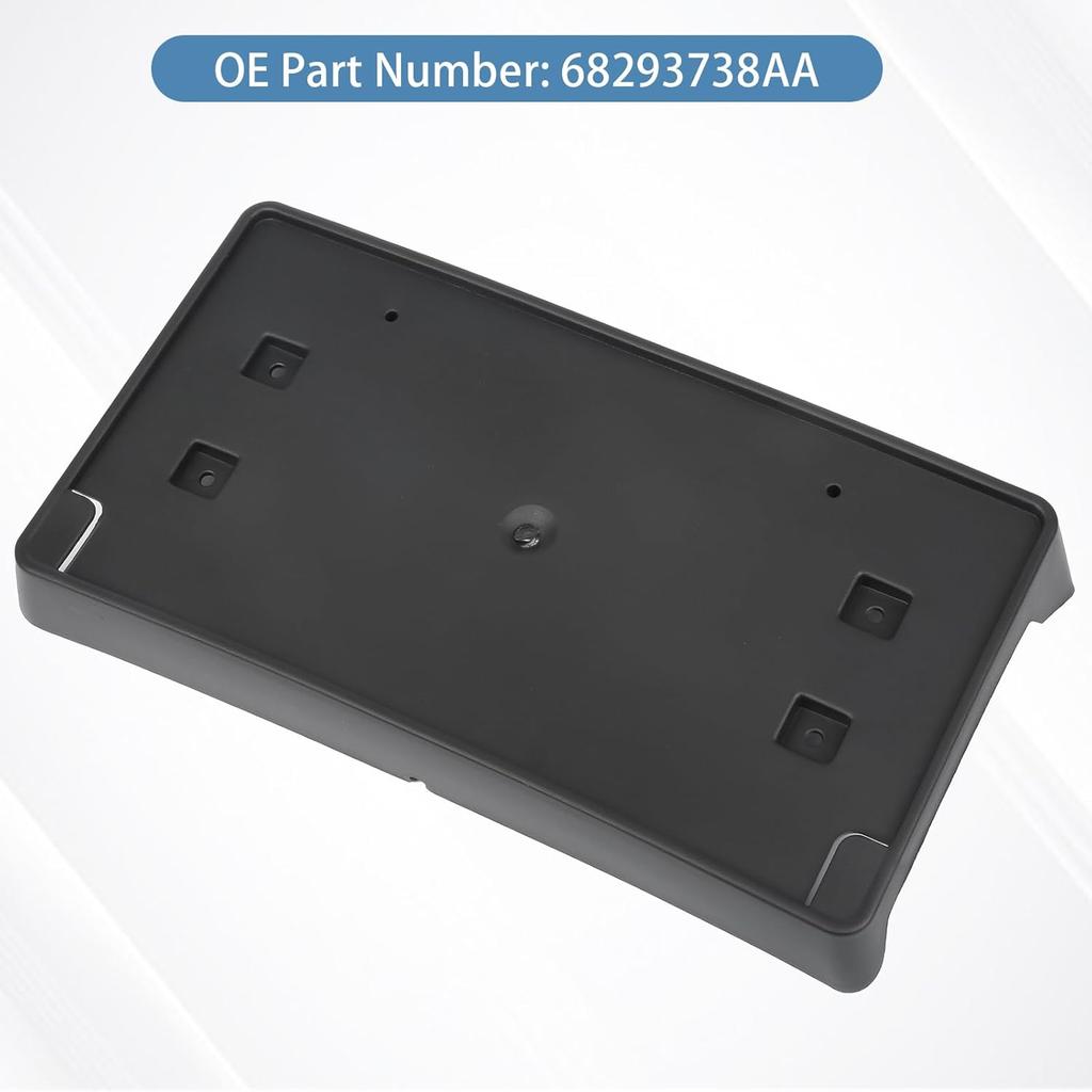 Replacement For Front Bumper License Plate Frame Bracket 2018-2024 Jeep Wrangler JL Gladiator JT ONLY For Plastic Bumper 68293738AA CH1068167