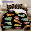 Anime Pocket Monster Print Soft Comfortable Duvet Cover, Children's Bedding Set Gift, Various Sizes Available LXR119
