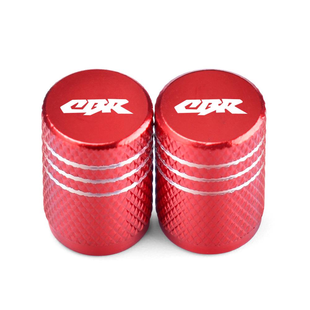 CBR Motorcycle Tire Valve Air Port Stem Cover Cap Plug CNC Aluminum Accessories For Honda CBR125 250 250R CBR600 F2 F3 F4 F4i