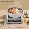 304 Food Grade Stainless Steel  Shabu Pot with Lid Divider Dual Sided Cookware for Induction Cooktop Gas Stove Kitchen Cooker
