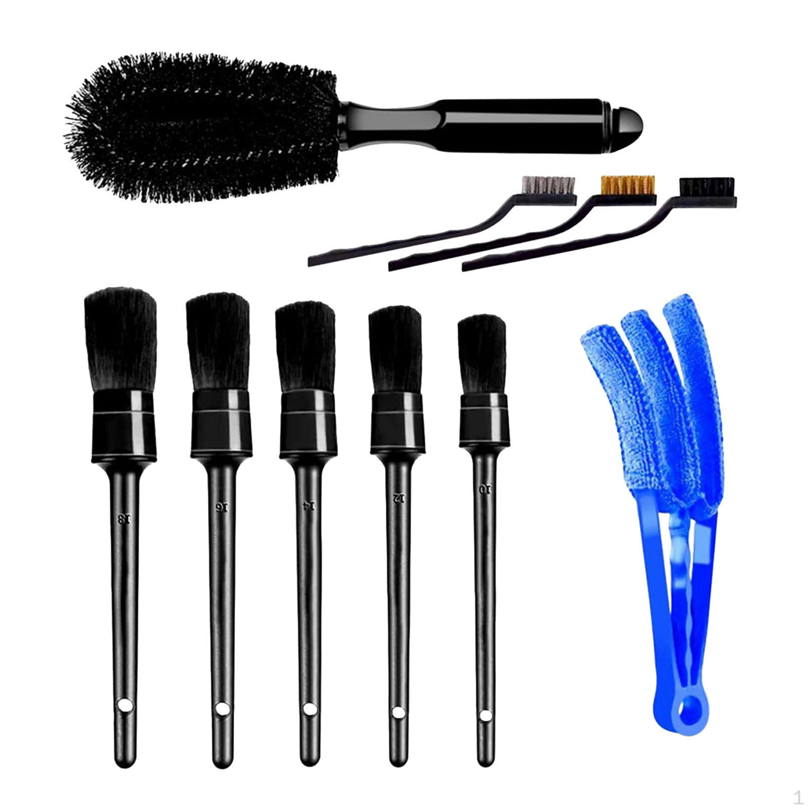 

10pcs Multi-Purpose Automotive Detailing Brush Kit Tires Wheel Clean