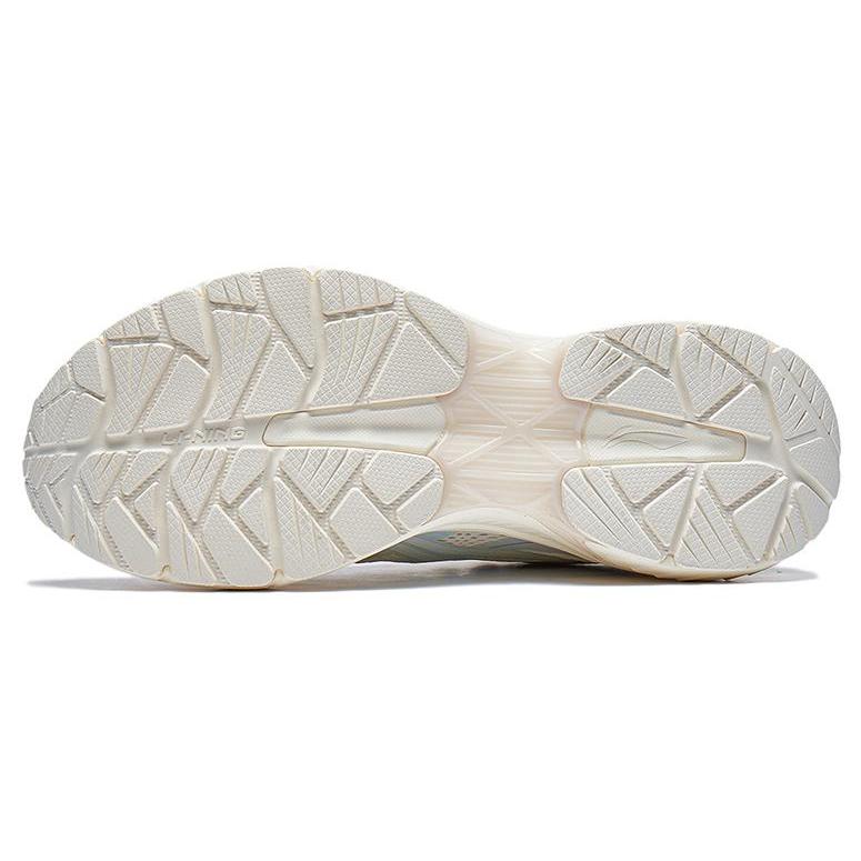 Li Ning Slip Resistant And Breathable Low Top Casual Running Shoes Women's White Blue Purple ARXT014-4