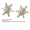 Star Stud Earrings Women Rhinestone Star Ear Studs Minimalist Sparkling Studs Daily Wear Party Jewelry Gift for Her