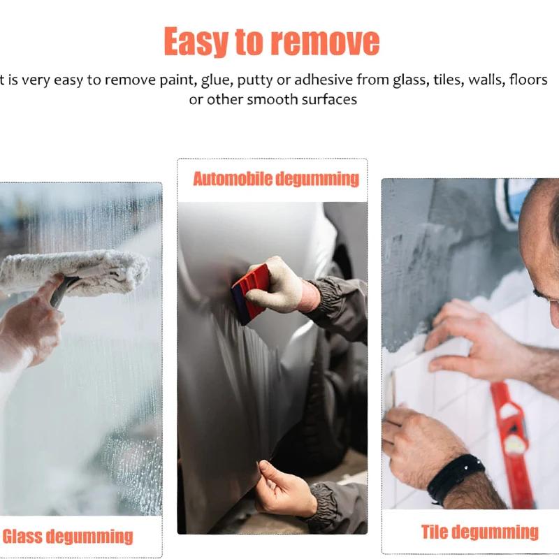 100pcs Double Sided Plastic Scraper Blades Window Floor Car Sticker Removal Replacement Window Cleaning Tool